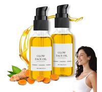 2PCS Turmeric & Rosehip Face Oil, Natural & Organic Face Moisturizer for Skin Lightening - Turmeric Face Oil for Dark Spots, Anti-Aging & Hydrating Dry Skin - Glow Moisturizer for Face & Neck