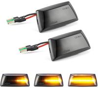 2pcs Turn Signal Light LED Dynamic Side Indicator Flowing Side Marker Repeater Smoke Lamp for Vaux hall O-pel Adam Astra H Corsa D Corsa E Insignia A Meriua B Zafira B