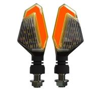 2PCS Turn Signals Motorcycle Lights Daytime Running Lights Energy Saving Easy Installation Motorcycle Parts Motorcycle Turn Signal Light(Red yellow)