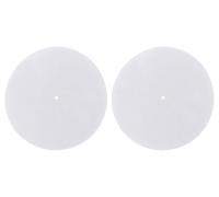 2Pcs Turntable Mat, 7in 3mm Thick Record Player Mat Turntable Mat for Vinyl Record Anti-Static Felt Protective Pad