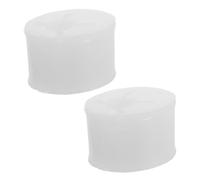 2pcs Turtle Silicone Mold for Soap and Wax Crafting, White | Reusable Silicone, Quick Release and Smooth Finish, Turtle Shape for Festive Decorations and DIY Projects