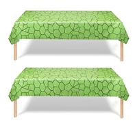 2pcs Turtle Tablecloth, 274x137cm/108x54 Inch Rectangle Cartoon Turtle Theme Plastic Table Cover Waterproof Oil-Proof Green Party Tablecloth for Cartoon Theme Happy Birthday Party Decorations Decor
