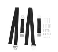 2pcs Tv Anti Tip Safety Straps Furniture Strap Black Polyester Zinc Alloy
