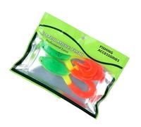 2PCS Twin Tail Soft Frog Lures Silicone Fishing Baits for Outdoor Shrimp Bait Artificial Swim Baits