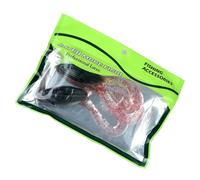 2PCS Twin Tail Soft Frog Silicone Fishing Bait Artificial Swimming Swim Bait Double Tail Soft Frog