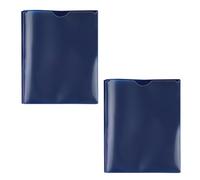 2Pcs Two Pocket File Bag with Prongs Letter Size Document Organiser 3 Prong with Clear Front for 237x295mm Twin File Organiser