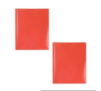 2Pcs Two Pockets File Bag with Prongs Fasteners Water Letter Size Document Organiser with Clear Front Pocket Twin Pocket File Organiser
