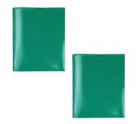 2Pcs Two Pockets File Bag with Prongs Fasteners Water Resistant Letter Size Document Organiser with Clear Front Pocket Report Organiser