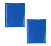 2Pcs Two Pockets File Bag with Prongs Fasteners Water Resistant Letter Size Document Organiser with Clear Front Pocket Report Organiser