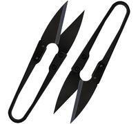 2Pcs U Mini Sewing Scissors,Bonsai Pruning Scissors Thread Nippers Pruner Shears Yarn Thread Cutter Craft Clipper DIY Supplies,Small Snips Great for Bud,Leaves,Yarn,Stitch,Knitting,Embroidery,Craft