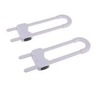 2pcs U Shape Lock Prevent Child from Opening Drawer Cabinet Cupboard Door Children Safety Lock Children for L