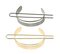 2Pcs U Shaped Alloy Hair Sticks, Simple Chic Hair Accessories for Women