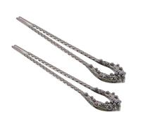 2pcs U-Shaped Alloy Pearl Hairpin for Buns, Updos and Long Hair Styling | Black Finish, Decorative Simulated Pearl Design, Chic Minimalist Accent for Dancers, Office Workers, Bridal Styling Occasions