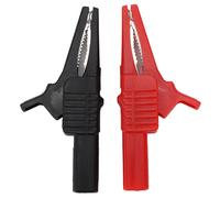 2PCS U08 4mm Brass Insulated Crocodilian Clip