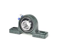 2Pcs UCP201 UCP202 UCP203 UCP204 UCP205 UCP206 UCP207 Pillow Block Bearing Bore 12/15/17/20/25/30mm Bolt Solid Base for Spindle(UCP211 55mm)