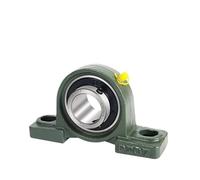 2pcs UCP201 UCP202 UCP203 UCP204 UCP205 UCP206 UCP207 Spindle Pillow Bearing Holes 12/15/17/20/25/30mm Bolt Solid Base(Ucp204 20mm)