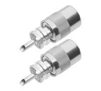 2pcs UHF Male RF Coaxial Connector PL259 UHF Male Plug UHF Coaxial Cable Adapter LMR400 KMR400 RG8 Coaxial Cables for Radio Projects Vehicle Antenna Signal