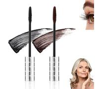 2PCS Ultimate Length & Curl Mascara Set, for Middle Older Women Waterproof, 2025 New Volumising & Lengthening Mascara for Thinning,Long Lasting 36H Lift, Smudge-proof,Gentle on Sensitive Eyes (Mix)