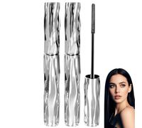 2Pcs Ultimate Length & Curl Mascara Set,Long-Lasting 4D Silk Fiber Lash Enhancer,Long-Lasting 4D Silk Fiber Mascara,Waterproof Mascar/a,Tubing Masca/ra Black,Smudge-Proof & Gentle for Sensitive Eyes