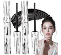 2Pcs Ultimate Length&Curl Mascara Set,Volumising&Lengthening Mascaras,Long-Lasting 4D Silk Fiber Mas/cara, for Lifted Lashes,Water Proof Masc/ara in Black,Formula Smudging Proof Makeup