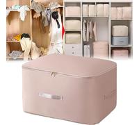 2PCS Ultra Space Saving Self Compression Organizer 2024 New Heavy Duty Moving Bags Ultra Space Saving Storage Tote Compression Packing Cubes for Blankets Bedding (PINK)