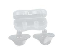2Pcs Ultra-Thin Soft Silicone Nipple Shield Protectors Baby Breast Milk Feeding Conical with Carrying Case Vibrating Nipple Suckers