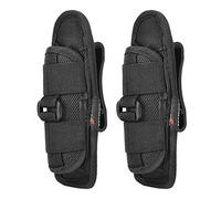 2PCS UltraFire 402 Tactical Flashlight Pouch - Compact LED Flashlight Holster with 360 Degree Adjustable Rotatable Clip, Suitable for Various Police Belt Accessories