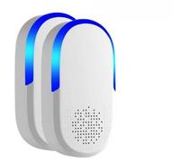 2Pcs Ultrasonic Pest Repeller, Rechargable Electronic Mouse Repellent for Home Rats, Effective Rodent Spi For Mice,