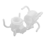 2pcs Umbrella Hanging Hooks with Four Hook Design and White Plastic | Built in Anchoring Pole, Reinforced Middle Rod, Keeps Gear off Sand for Picnics, Camping, Travel