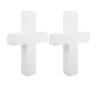 2pcs Unfinished Foam Cross Shapes for Christmas Religious DIY Crafts
