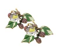 2Pcs Unique Oriental Element Jewelry for Women Vintage Inspired Lapel Pins for Attire Travel Friendly Accessory
