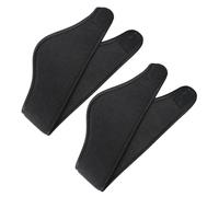 2pcs Unisex Ear Warmer Headband Polyester Stretchable Black
