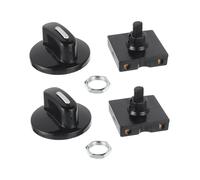 2pcs Universal 4-Position 3-Speed Rotary with Knob for Heaters and Fans, 13A-125V/10A-250V