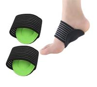 2Pcs Universal Arch Support Insoles,Flat Feet Orthotic Inserts with Adjustable Strap for Plantar Fasciitis Relief,Foot Heel Pain,Fallen Arches & Metatarsal Support for Men and Women (Green Thick)