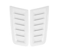 2Pcs Universal Bonnet Air Vents Engine Hood Car Exterior Parts For Focus RS MK2 Style Car Front Vent HETEVSCCK(Bright White)