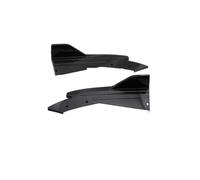 2PCS Universal Car Rear Bumper Spoiler Lip Carbon Fiber Wing Trim Protection Anti-crash Diffuser Side Skirt Wrap Angle Splitter Side Skirts Extension Lip(Bright black)