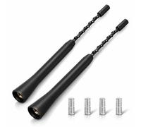 2PCS Universal Car Roof Antenna Replacement with Signal Booster Rod, 23cm Car Aerial Replacement For Most Vehicles Car Radio Aerial Roof Mast Car Aerial Car Aerials For AM FM DAB Reception