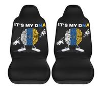 2Pcs Universal Car Seat Cover It'S My Dna Canary Islands Easy To Install Soft Car Seat Protector, For Sedans, Most Automotive, Accessories