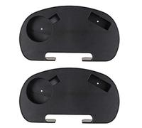 2pcs Universal Cup Holder for Zero Gravity Chair Utility Tray Clip On Chair Table with Mobile Device Slot and Snack Tray