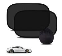 2PCS Universal Fit Car Sun Shade for Baby Self Adhesive UV Protection Mesh