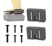 2pcs Universal Fit Magnetic Bit Holders, Fits Both Left and Right Side of Impact Driver with 6 Screws Drill Bits Storage Tool Compatible with Ridgid Makita Accessories