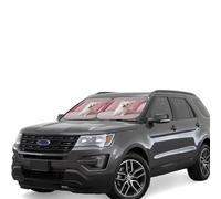 2pcs Universal Fit Windshield Sunshade - Foldable Car Front Window Sun Visor for Auto, Small Sedan, Truck, SUV Cute Dog