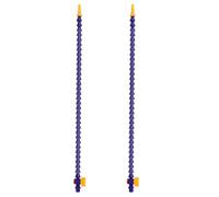 2PCS Universal Flexible Coolant Pipe, 700mm Length, G3/8 Connector Thread, Flexible Plastic Water Oil Coolant Pipe for Hydraulic Cooling System