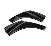 2PCS Universal Front Bumper Lip Splitter Deflector Spoiler Scratch Resistant Wing Shovels Protection Canard Car side spoiler(Black)