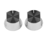 2Pcs Universal Gas Stove Cooker Part Control Knobs Replacement Zinc Alloy Rotary Switch Hemp Wick,Bouton 8Mm,Control Knob For Air Fryer,Gas Log Knob,Range Replacement Knobs