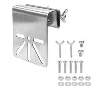 2pcs Universal Gutter Mount for Security Cameras, Durable Stainless Steel Surveillance Camera Mount No Drill Monitor Mounting Bracket with Screws Nuts & Washers