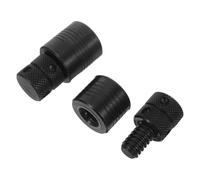 2pcs Universal Jack Pad 3 Ton Steel Adjustable Screw Stand | Anti Vibration Support, Flat Head Circular Pad, for Machinists, Auto Mechanics, Camper Leveling