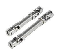 2pcs Universal Joint Driveshaft for 1/18 RC Rock Crawler Axial UTB18 Capra Unlimited Trail Buggy RC Steel Heavy Duty Drive Shaft