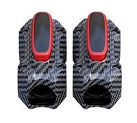 2Pcs Universal Motorcycle Bumper Crash Bar Protectors Carbon Fiber 20mm/24mm/26mm For KAWASAKI Protection Decor(Red Carbon Fiber)