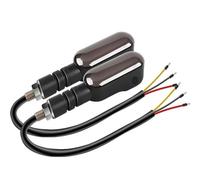 2PCS Universal Motorcycle LED Turn Signal Lamp Color Projection Lamp Sequential Flowing Flash Indicator Lights Running Light Turn Signals